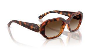 Image 2 of Brown Irregular Sunglasses for Women from Vogue Eyewear Available at Titan Eye+