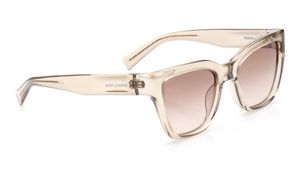 Image 2 of Yellow CatEye Sunglasses for Women from Saint Laurent Available at Titan Eye+