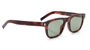Image 2 of Green Rectangle Sunglasses for Women from Saint Laurent Available at Titan Eye+