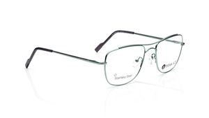 Image 2 of Green Square Eyeglasses for Men from Ace by Titan Available at Titan Eye+