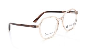 Image 2 of Brown Geometric Rimmed Eyeglasses for Men and Women from Titan Available at Titan Eye+