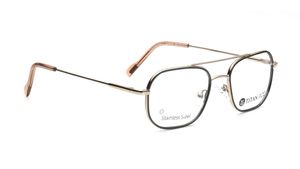 Image 2 of Gold Navigator Eyeglasses for Men from Titan Available at Titan Eye+