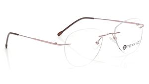 Image 2 of Rose Gold Aviator Eyeglasses for Men from Titan Available at Titan Eye+