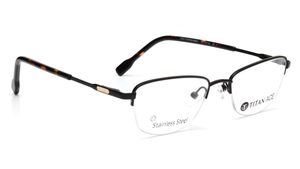 Image 2 of Black CatEye Eyeglasses for Women from Titan Available at Titan Eye+