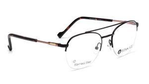 Image 2 of Black Navigator Eyeglasses for Men from Titan Available at Titan Eye+