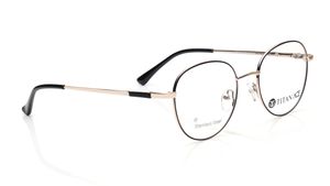Image 2 of Black Round Eyeglasses for Men and Women from Titan Available at Titan Eye+