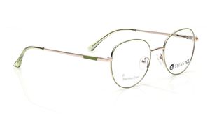 Image 2 of Gold Round Eyeglasses for Men and Women from Titan Available at Titan Eye+