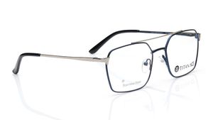 Image 2 of Silver Navigator Eyeglasses for Men from Titan Available at Titan Eye+