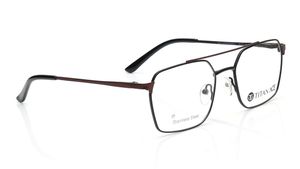 Image 2 of Black Navigator Eyeglasses for Men from Titan Available at Titan Eye+