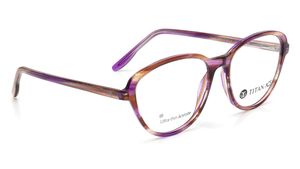 Image 2 of Purple Oval Eyeglasses for Women from Titan Available at Titan Eye+