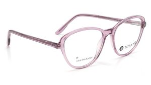 Image 2 of Purple CatEye Eyeglasses for Women from Titan Available at Titan Eye+