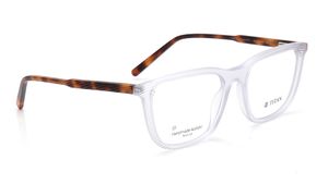 Image 2 of Transparent Square Eyeglasses for Men and Women from Titan Available at Titan Eye+