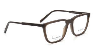 Image 2 of Olive Square Eyeglasses for Men and Women from Titan Available at Titan Eye+