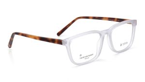 Image 2 of Transparent Rectangle Eyeglasses for Men and Women from Titan Available at Titan Eye+