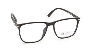 Image 2 of Black Square Rimmed Eyeglasses for Men from Fastrack Available at Titan Eye+