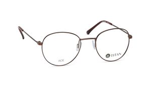 Image 2 of Brown Round Rimmed Eyeglasses(TA0059UFM3MBRV) from Titan Available at Titan Eye+