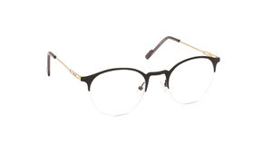 Image 2 of Black Semi rimmed Unisex Eyeglasses (TA0070UHM02MBKV|50) from Titan Available at Titan Eye+