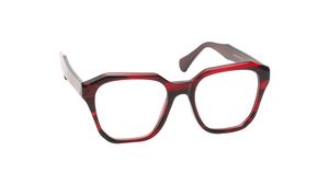 Image 2 of Red Hexagon Eyeglasses for Men and Women from Ace by Titan Available at Titan Eye+