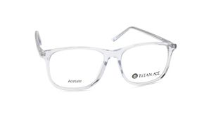 Image 2 of White Rimmed Men Eyeglasses (TA0082MFP4MTRV|54) from Titan Available at Titan Eye+