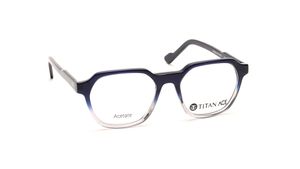 Image 2 of Blue Rimmed Women Eyeglasses (TA0083WFP3MBLV|50) from Titan Available at Titan Eye+