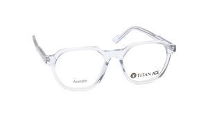 Image 2 of Transparent Hexagon Eyeglasses for Women from Ace by Titan Available at Titan Eye+