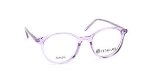 Image 2 of Blue Rimmed Unisex Eyeglasses (TA0084UFP2MBLV|48) from Titan Available at Titan Eye+