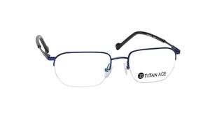 Image 2 of Blue Rectangle Eyeglasses for Men from Ace by Titan Available at Titan Eye+