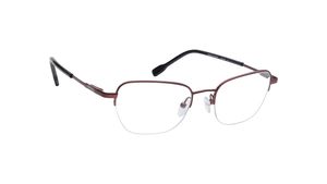 Image 2 of Bugeye Brown Semi Rim Eyeglasses for Women from Titan Available at Titan Eye+