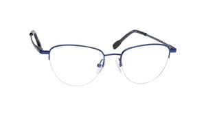 Image 2 of CatEye Blue Semi Rim Eyeglasses for Women from Titan Available at Titan Eye+