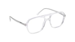 Image 2 of Transparent Square Rimmed Eyeglasses for Men from Titan Available at Titan Eye+
