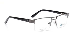 Image 2 of Gun Metal Rectangle Eyeglasses for Men from Ace by Titan Available at Titan Eye+
