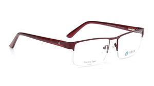 Image 2 of Burgundy Rectangle Eyeglasses for Men and Women from Ace by Titan Available at Titan Eye+