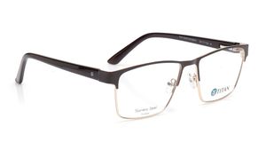 Image 2 of Brown Square Eyeglasses for Men from Ace by Titan Available at Titan Eye+