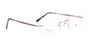 Image 2 of Rose Gold Rectangle Eyeglasses for Men And Women from Ace by Titan Available at Titan Eye+