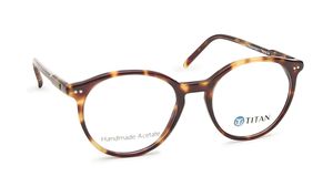 Image 2 of Round Rimmed Men Eyeglasses (TC1019MFP3SBRV|49) from Titan Available at Titan Eye+