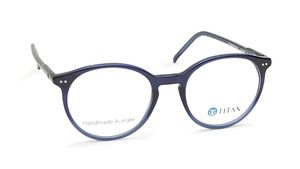 Image 2 of Round Rimmed Men Eyeglasses (TC1020MFP5MBUV|51) from Titan Available at Titan Eye+