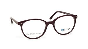 Image 2 of Round Rimmed Women Eyeglasses (TC1021WFP3SBGV|50) from Titan Available at Titan Eye+