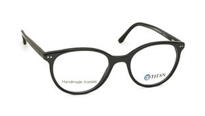 Image 2 of Round Rimmed Women Eyeglasses (TC1022WFP2MBKV|50) from Titan Available at Titan Eye+