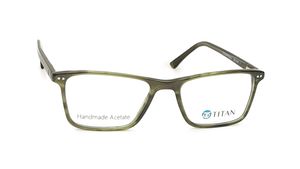 Image 2 of Square Rimmed Men Eyeglasses (TC1023MFP5SGRV|50) from Titan Available at Titan Eye+