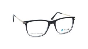 Image 2 of Square Black Rimmed Eyeglasses for Men and Women from Titan Available at Titan Eye+