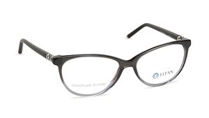 Image 2 of Black Cateye Rimmed Eyeglasses  (TC1042WFP1LBKV|54) from Titan Available at Titan Eye+