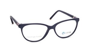 Image 2 of Blue Cateye Rimmed Eyeglasses  (TC1042WFP3LBLV|54) from Titan Available at Titan Eye+