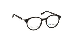 Image 2 of Black Round Eyeglasses for Women from Titan Available at Titan Eye+