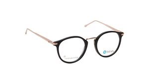 Image 2 of Blue Round Eyeglasses for Women from Titan Available at Titan Eye+
