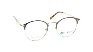 Image 2 of Black Round Eyeglasses for Men and Women from Titan Available at Titan Eye+