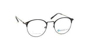 Image 2 of Black Rimmed Unisex Eyeglasses (TC1088UFM4MDGV|51) from Titan Available at Titan Eye+