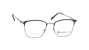 Image 2 of Black Rimmed Unisex Eyeglasses (TC1089UFM2MDGV|51) from Titan Available at Titan Eye+