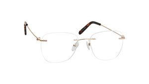 Image 2 of Rose Gold Square Rimless Eyeglasses(TC1098URM4MRGV) from Fastrack Available at Titan Eye+