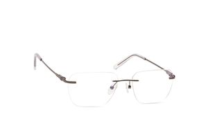 Image 2 of Grey Square Eyeglasses for Men and Women from Titan Available at Titan Eye+