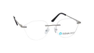 Image 2 of Black Aviator Eyeglasses for Men and Women from Fastrack Available at Titan Eye+